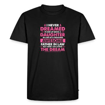 Funny Daughter In Law Birthday Present from - Men's Premium Organic T-Shirt - black - Front - Nico (187cm)