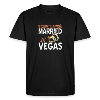Ce mec se marie à Vegas Bachelor - T-shirt Premium bio Homme - noir - Devant - Nico (187cm)