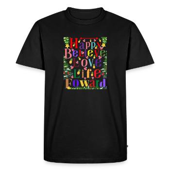 Christmas love - T-shirt Premium bio Homme - noir - Devant - Nico (187cm)