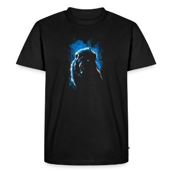 Le roi bleu de la savane - T-shirt Premium bio Homme - noir - Devant - Nico (187cm)