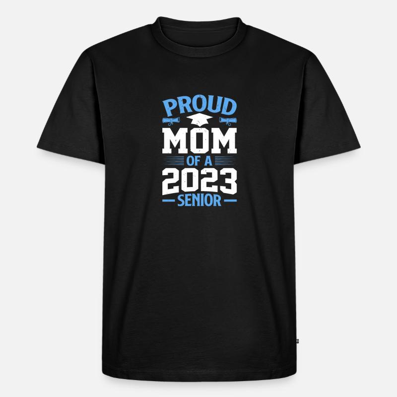 Lustige Stolze Mutter Eines Abschlussgeschenks - Männer Premium Bio T-Shirt - Schwarz