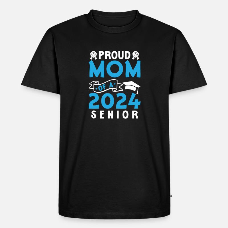 Lustige Stolze Mutter Eines Abschlussgeschenks - Männer Premium Bio T-Shirt - Schwarz