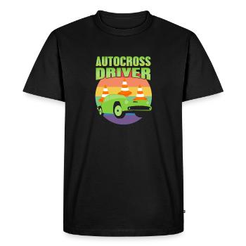 Autocross Driver Retro Autocross Designs - T-shirt Premium bio Homme - noir - Devant - Nico (187cm)