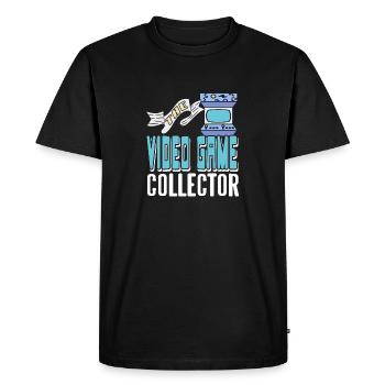 The Video Game Collector Cool Retro Collection - Men's Premium Organic T-Shirt - black - Front - Nico (187cm)
