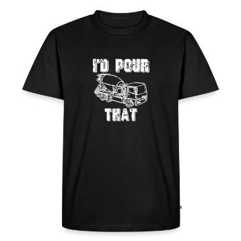 Je verrais ce camion de ciment vintage drôle de Mason - T-shirt Premium bio Homme - noir - Devant - Nico (187cm)