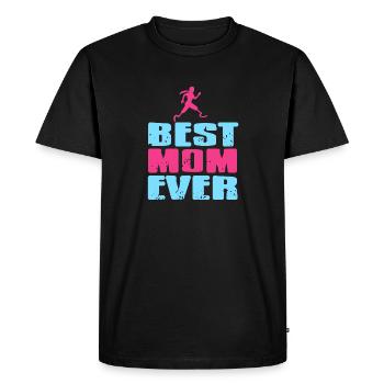 Meilleur t-shirt mère de prothèse rétro cool - T-shirt Premium bio Homme - noir - Devant - Nico (187cm)