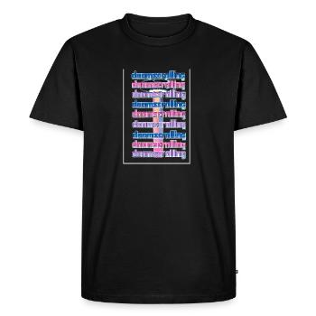 Funny Dooomscrolling Shirt / y2k Aesthetic Shirt / - Men's Premium Organic T-Shirt - black - Front - Nico (187cm)