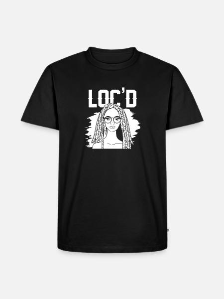 It's The Locs For Me - Afro Hair Black American - Men's Premium Organic T-Shirt - black