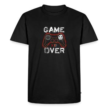 Game over - Men's Premium Organic T-Shirt - black - Front - Nico (187cm)