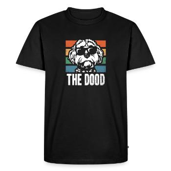 Le Dood Doodle Labradoodle Goldendoodle - T-shirt Premium bio Homme - noir - Devant - Nico (187cm)