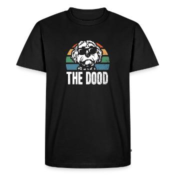 Le Dood Doodle Labradoodle Goldendoodle - T-shirt Premium bio Homme - noir - Devant - Nico (187cm)