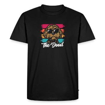 Le Dood Doodle Labradoodle Goldendoodle - T-shirt Premium bio Homme - noir - Devant - Nico (187cm)