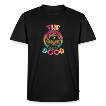 Le Dood Doodle Labradoodle Goldendoodle - T-shirt Premium bio Homme - noir - Devant - Nico (187cm)