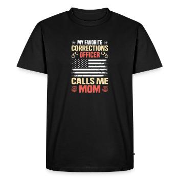 My favorite corrections Officer Prison - Men's Premium Organic T-Shirt - black - Front - Nico (187cm)