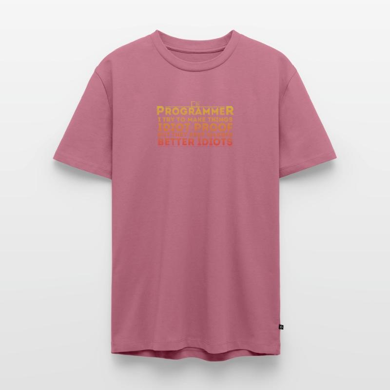 Funny Programmer Humor Computer Coder Programming Men's Premium Organic T-Shirt