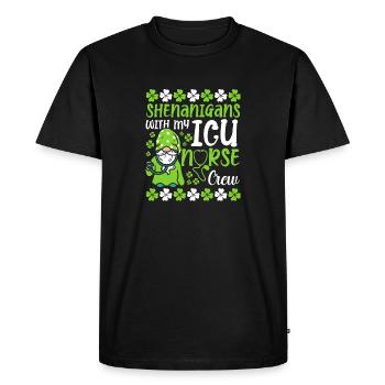 Shenanigans with my Icu nurse crew - Men's Premium Organic T-Shirt - black - Front - Nico (187cm)