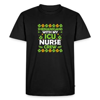 Shenanigans with my Icu nurse crew - Men's Premium Organic T-Shirt - black - Front - Nico (187cm)