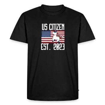 Us Citizen 2023 Shirt, US Citizenship Gift For Wom - Men's Premium Organic T-Shirt - black - Front - Nico (187cm)