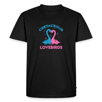 Les inséparables du Crétacé Saint-Valentin - T-shirt Premium bio Homme - noir - Devant - Nico (187cm)
