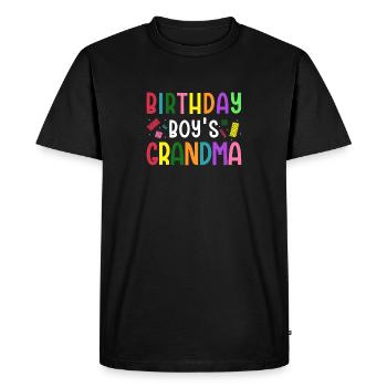 Birthday Kids Grandma Building Blocks - T-shirt Premium bio Homme - noir - Devant - Nico (187cm)