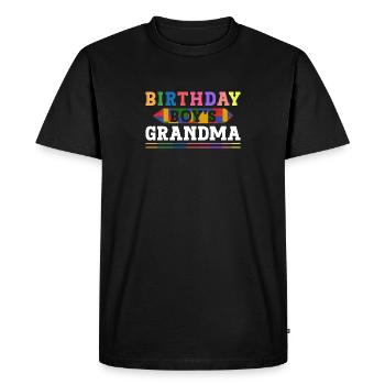 Birthday Kids Grandma Building Blocks - T-shirt Premium bio Homme - noir - Devant - Nico (187cm)
