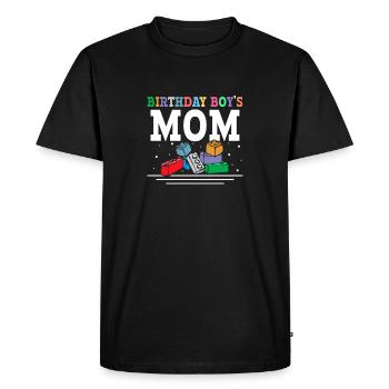 Mère du garçon d’anniversaire Bauklötze - T-shirt Premium bio Homme - noir - Devant - Nico (187cm)