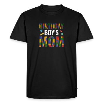 Mère du garçon d’anniversaire Bauklötze - T-shirt Premium bio Homme - noir - Devant - Nico (187cm)