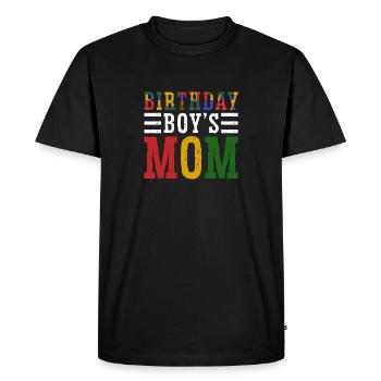 Mère du garçon d’anniversaire Bauklötze - T-shirt Premium bio Homme - noir - Devant - Nico (187cm)