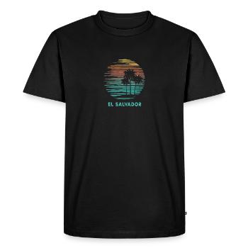 El Salvador Cool Souvenir Vacances Artistique - T-shirt Premium bio Homme - noir - Devant - Nico (187cm)
