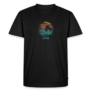 La Paz Mexique Cool Souvenir Vacances Artistique - T-shirt Premium bio Homme - noir - Devant - Nico (187cm)