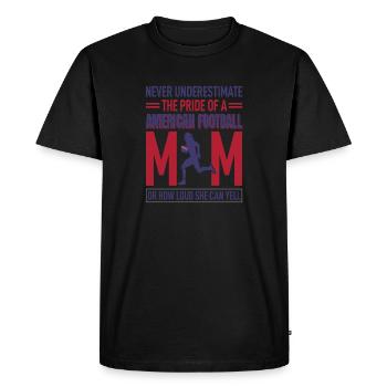 FoundLux New Design, PRIDE OF A AMERICAN FOOTBALL - Men's Premium Organic T-Shirt - black - Front - Nico (187cm)
