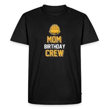 Maman De L’Équipe D’Anniversaire - Construction d’anniversaire - T-shirt Premium bio Homme - noir - Devant - Nico (187cm)