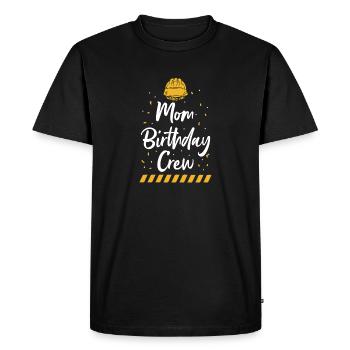 Maman De L’Équipe D’Anniversaire - Construction d’anniversaire - T-shirt Premium bio Homme - noir - Devant - Nico (187cm)