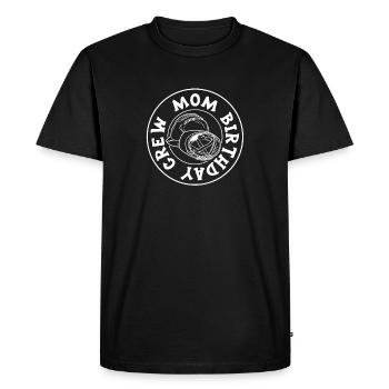 Maman De L’Équipe D’Anniversaire - Construction d’anniversaire - T-shirt Premium bio Homme - noir - Devant - Nico (187cm)