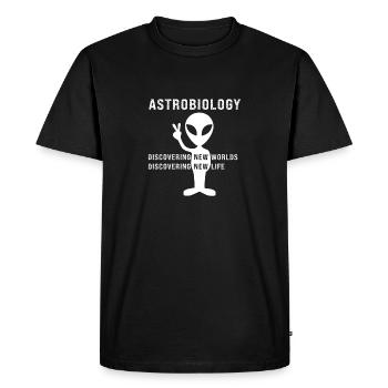 Astrobiologie : découvrir de nouveaux mondes, des cadeaux - T-shirt Premium bio Homme - noir - Devant - Nico (187cm)