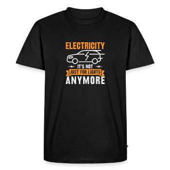 Electric vehicle power is no longer just for - Men's Premium Organic T-Shirt - black - Front - Nico (187cm)
