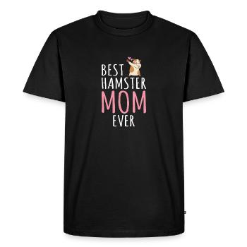 Best Hamster Mom Cute Hamster Owner - Men's Premium Organic T-Shirt - black - Front - Nico (187cm)