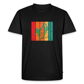 Futnet - joueurs vintage, cadeaux pour les amateurs de futnet - T-shirt Premium bio Homme - noir - Devant - Nico (187cm)