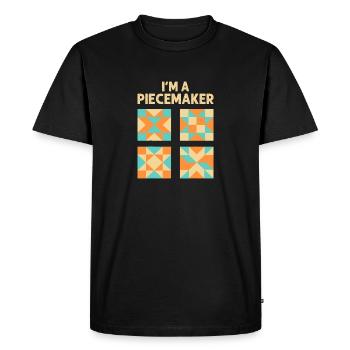 Quilting idea For Women Girls Quilt Lover Knitting - Men's Premium Organic T-Shirt - black - Front - Nico (187cm)