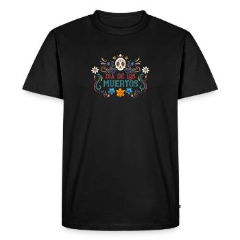 Dia De Los Muertos Le Jour Des Morts Mexicain - T-shirt Premium bio Homme - noir - Devant - Nico (187cm)