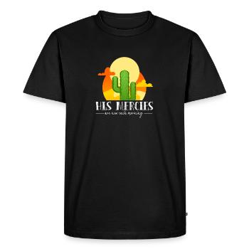Ses miséricordes sont la nouvelle nature du désert Jésus-Christ - T-shirt Premium bio Homme - noir - Devant - Nico (187cm)
