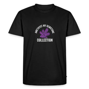 Amethyst My Gemstone Collection Collect from - Men's Premium Organic T-Shirt - black - Front - Nico (187cm)