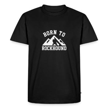 Né de Rockhound minerais collectant des minéraux et - T-shirt Premium bio Homme - noir - Devant - Nico (187cm)