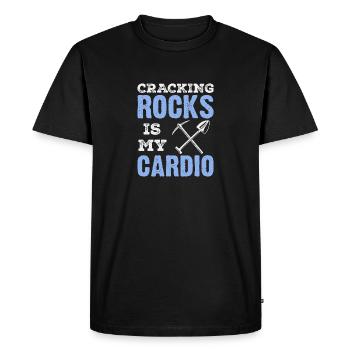 Minerais Collecte de minéraux et de pierres précieuses - T-shirt Premium bio Homme - noir - Devant - Nico (187cm)