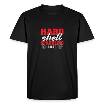 Hard shell sparkling kernels Collecting ores from - Men's Premium Organic T-Shirt - black - Front - Nico (187cm)