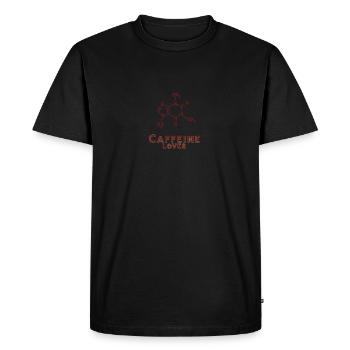 Caffeine Lover Coffee Caffeine Trendy Statement - Men's Premium Organic T-Shirt - black - Front - Nico (187cm)