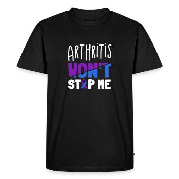 L’arthrite ne m’arrêtera pas la conscience - T-shirt Premium bio Homme - noir - Devant - Nico (187cm)