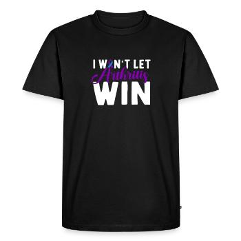 Je veux laisser la polyarthrite gagner la polyarthrite rhumatoïde - T-shirt Premium bio Homme - noir - Devant - Nico (187cm)