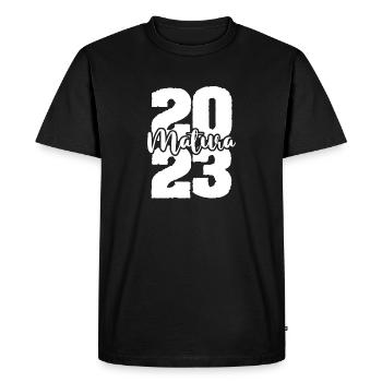Maturité 2023 Maturité Graduation - T-shirt Premium bio Homme - noir - Devant - Nico (187cm)