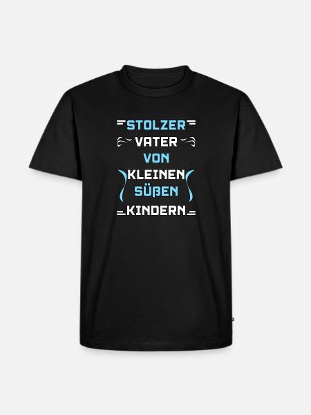 Fier père d’enfants - T-shirt Premium bio Homme - noir